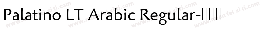 Palatino LT Arabic Regular字体转换